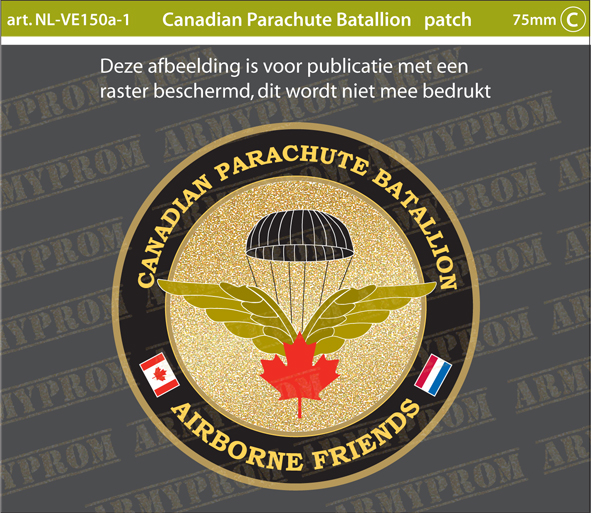 Patch CANADIAN PARACHUTE BATALLION - Airborne Friends
